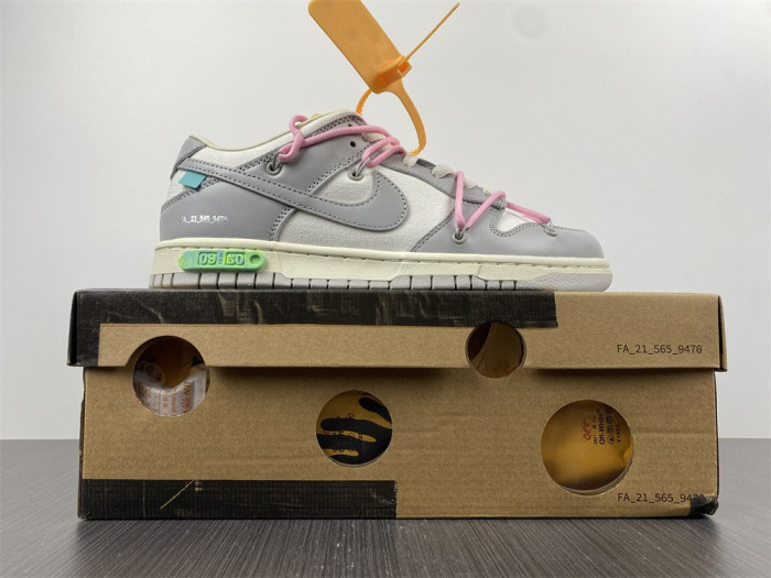 Nike Dunk Low Off-White Lot 9 DM1602-109 - CCSHOES