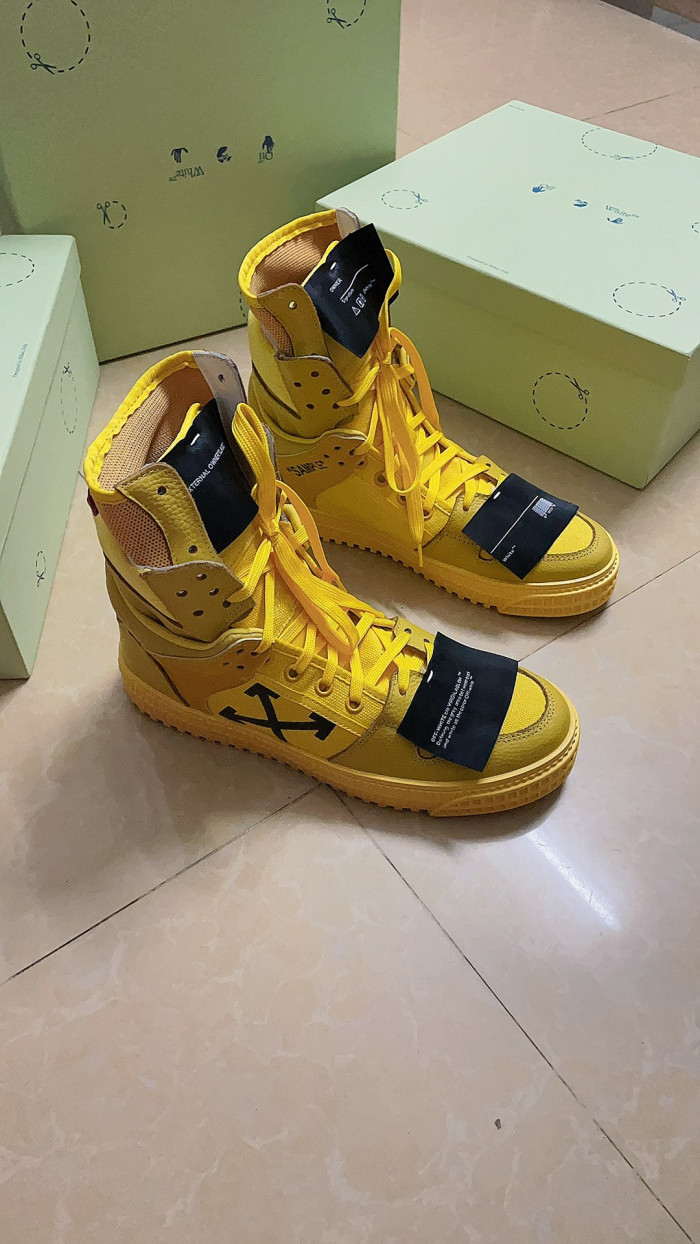 OFF-WHITE HIGH TOP SNEAKER - CCSHOES