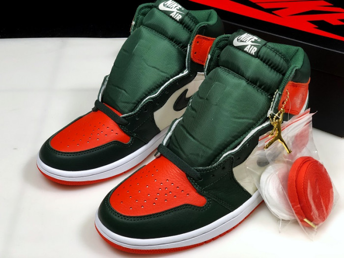 SoleFly x Air Jordan 1 Retro High OG Sail/Fir-Team Orange AV3905-138 - CCSHOES
