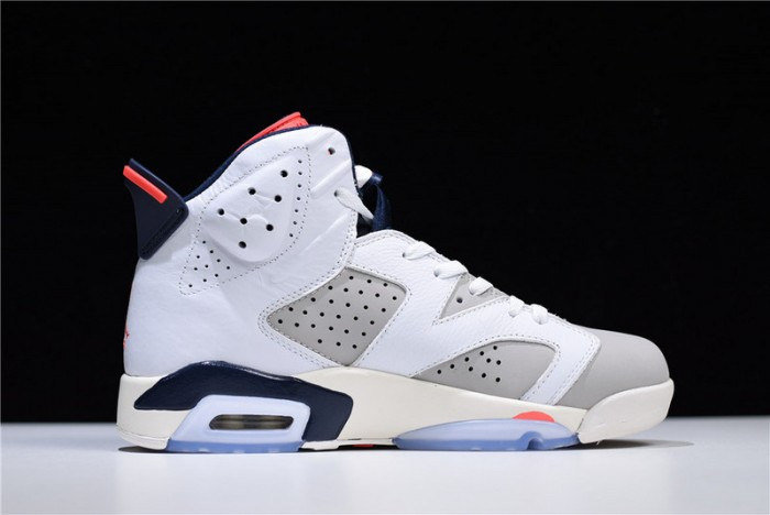 Air Jordan 6 Retro Tinker White/Infrared 23-Neutral Grey-Sail 384664-104 - CCSHOES