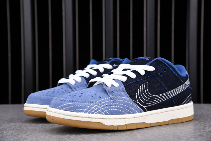 Nike SB Dunk Low Denim Sashiko CV0316-400 - CCSHOES