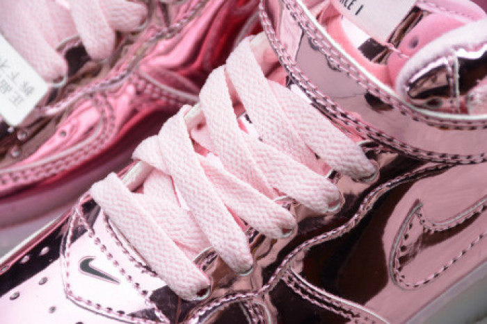 KIDS NIKE AIR FORCE 1 MID WB PINK ROSE 314197-8300 - CCSHOES