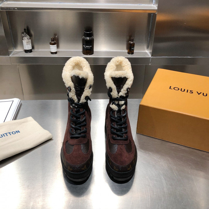 LOUS VUITON LAUREATE PLATFORM DESERT BOOT - CCSHOES