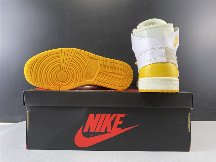 Air Jordan 1 x Off-White NRG White/Dark Powder Yellow-Cone AQ0818-149 - CCSHOES