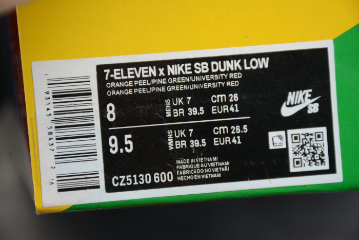 Nike SB Dunk Low 7 Eleven CZ5130-600 - CCSHOES