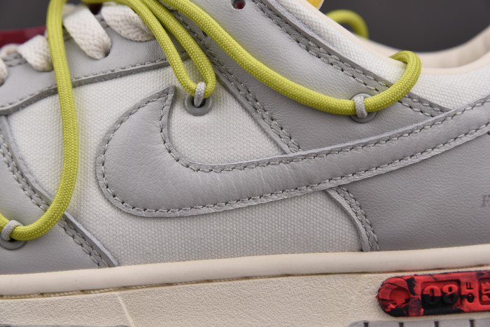 OFF-WHITE X NIKE DUNK LOW THE 50 WHITE GREY DM1602-106 - CCSHOES