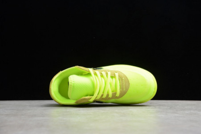 AIR FORCE 1 TD X OFF WHITE VOLT HYPER JADE CONE TODDLER BV0853-700 - CCSHOES