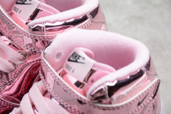 KIDS NIKE AIR FORCE 1 MID WB PINK ROSE 314197-8300 - CCSHOES