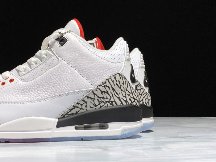 Air Jordan 3 Retro NRG "FREE THROW LINE" white mens 923096-101 - CCSHOES