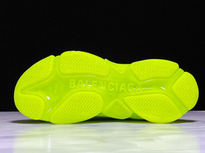 BLCG Triple S Clearsole Fluo Yellow 541624 W2FF1 7320 - CCSHOES