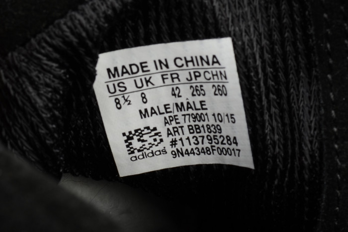 Adidas Yeezy Boost 750 Triple Black Cblack BB1839 - CCSHOES