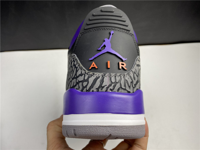 Air Jordan 3 Retro Black Court Purple CT8532 050 - CCSHOES