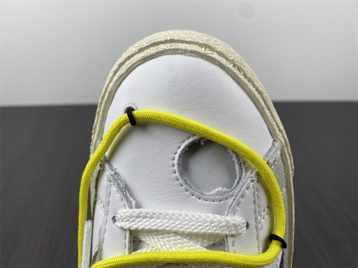 Off-White x Nike Blazer Low "White/University Red" DH7863-100 - CCSHOES