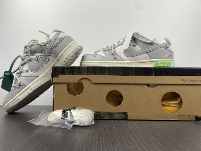 Nike Dunk Low Off-White Lot 42 DM1602-117 - CCSHOES