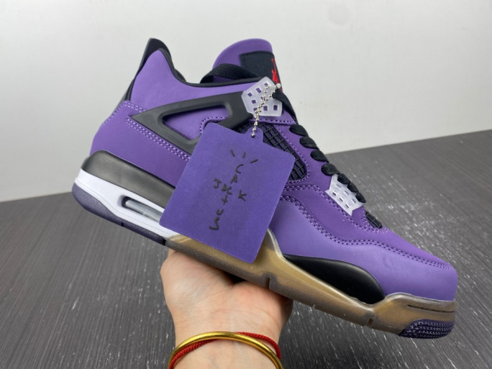 JORDAN 4 RETRO TRAVIS SCOTT PURPLE (FRIENDS AND FAMILY) 766296 LN4 - CCSHOES