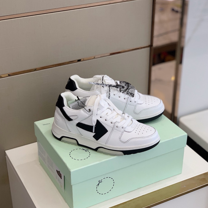 OFF WHITE™ C/O VIRGIL ABLOH OUT OF OFFICE LOW-TOP LEATHER SNEAKERS "OOO" - CCSHOES