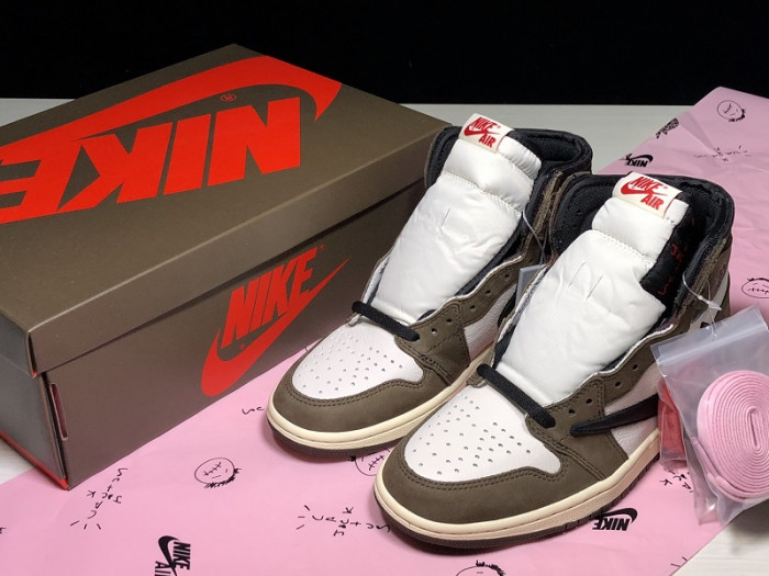 Travis Scott x Air Jordan 1 Retro High OG 'Mocha' - CD4487 100 - CCSHOES