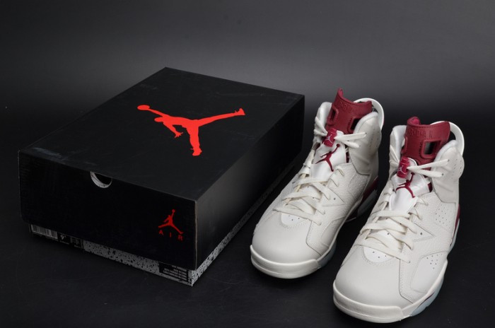 Air Jordan 6 Retro “Maroon” white 384664-116 - CCSHOES