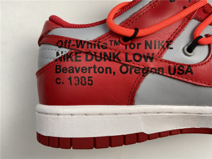 OFF-WHITE x Dunk Low 'University Red' CT0856-600 - CCSHOES