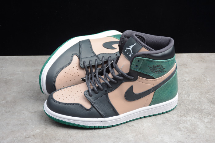 Air Jordan 1 Retro High Bio Beige Anthracite Mystic Green AH7389-203 - CCSHOES