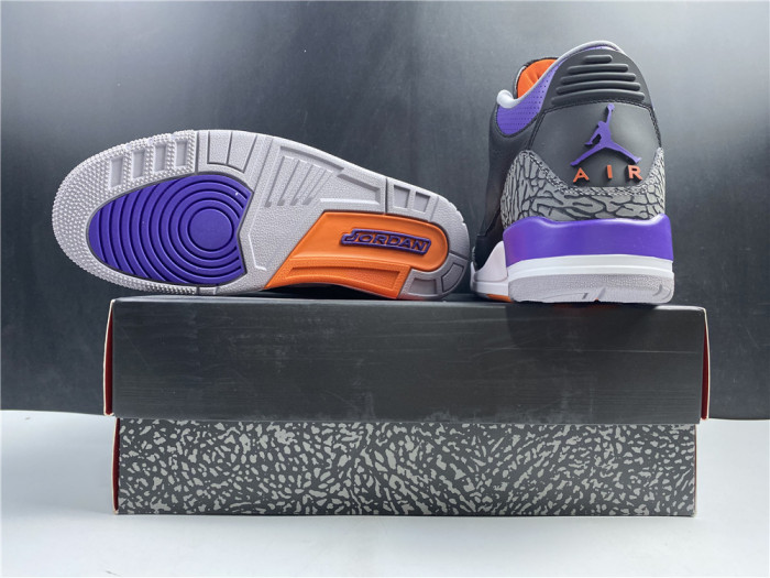 Air Jordan 3 Retro Black Court Purple CT8532 050 - CCSHOES
