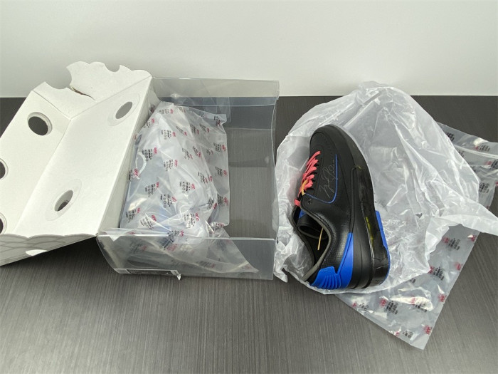 Jordan 2 Retro Low SP Off-White Black Blue DJ4375-004 - CCSHOES