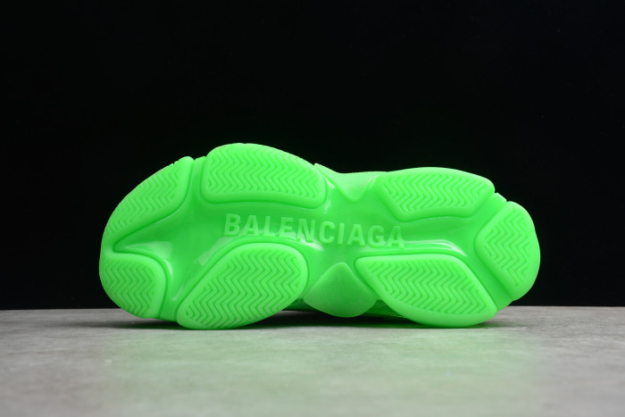 BLCG Triple S Neon Green Clear Sole 544351 W09OL 3801 - CCSHOES