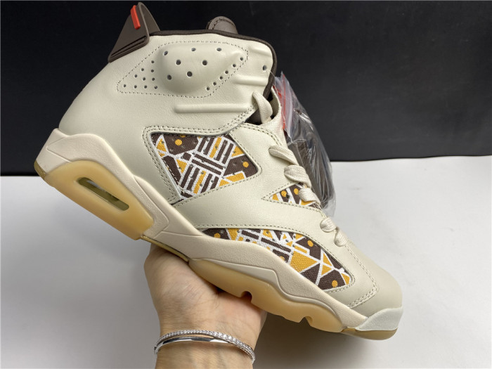 AIR Jordan 6 Retro Quai54 Sail Brown (2020) CZ4152-100 - CCSHOES