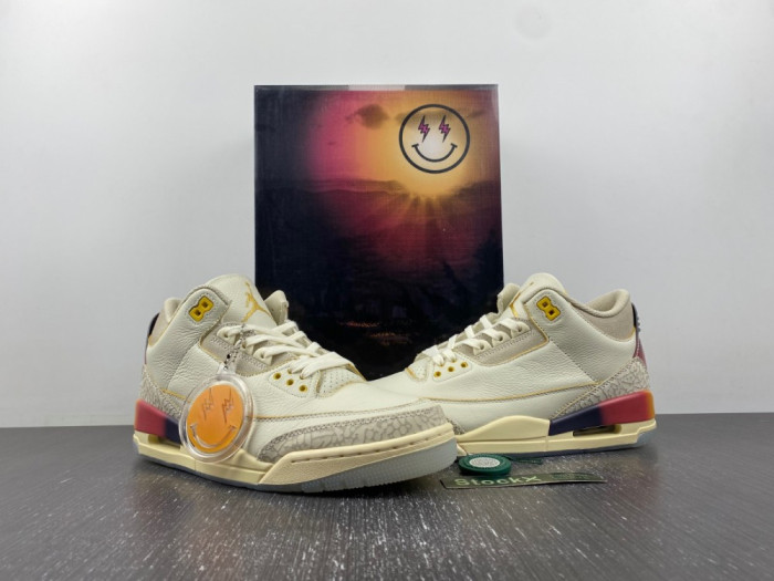 Jordan 3 Retro SP J Balvin Medellín Sunset Shoes FN0344-901 - CCSHOES
