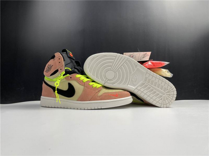 Air Jordan 1 High Switch Peach CW6576-800 - CCSHOES