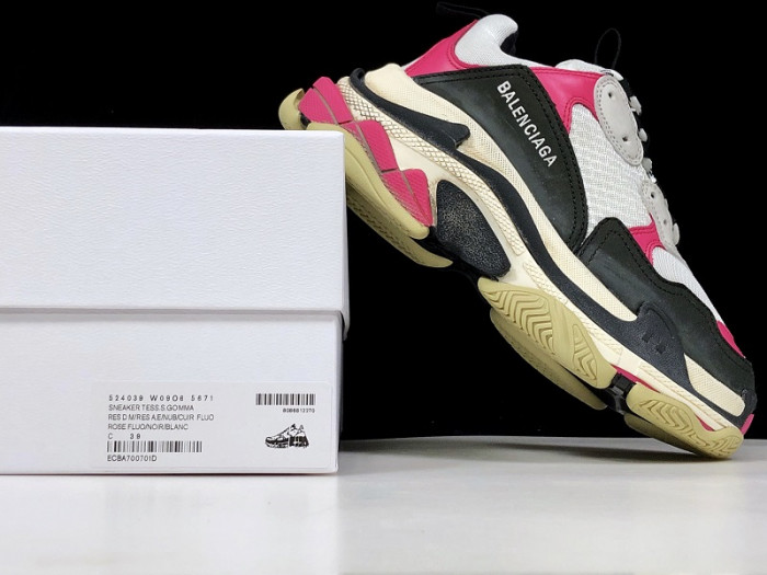 BLCG Triple S Neon Pink 2019 524039 W09O6 5671 - CCSHOES