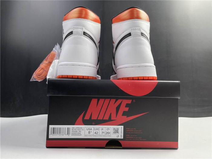 Air Jordan 1 Retro High Electro Orange 555088-180 - CCSHOES