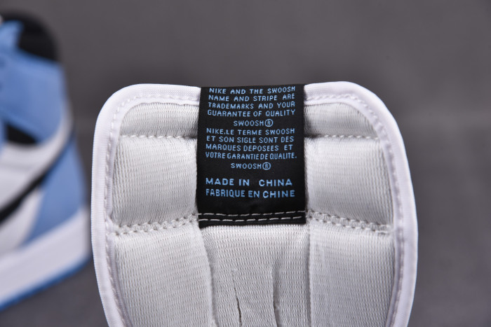 AIR JORDAN 1 RETRO HIGH WHITE UNIVERSITY BLUE BLACK 555088-134 - CCSHOES