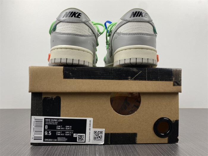 Nike Dunk Low Off-White Lot 26 DM1602-116 - CCSHOES