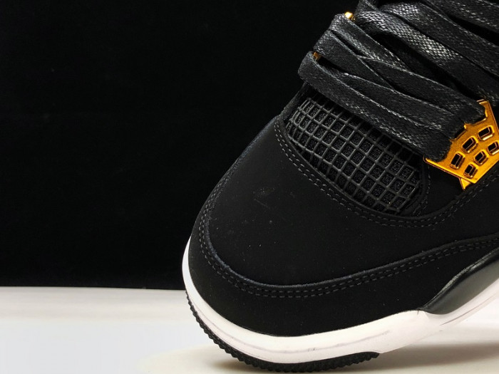 Air Jordan 4 “Royalty” Black/Metallic Gold-White 308497-032 - CCSHOES