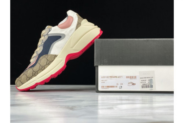 GUCC RHYTON VINTAGE TRAINER SNEAKER 620185 99WF0 4371 - CCSHOES