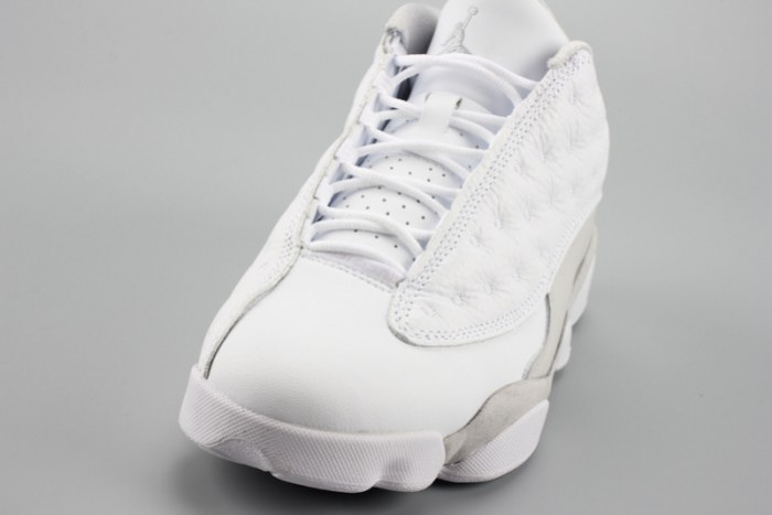 Air Jordan 13 Low“Pure Money” white mens 310810-100 - CCSHOES