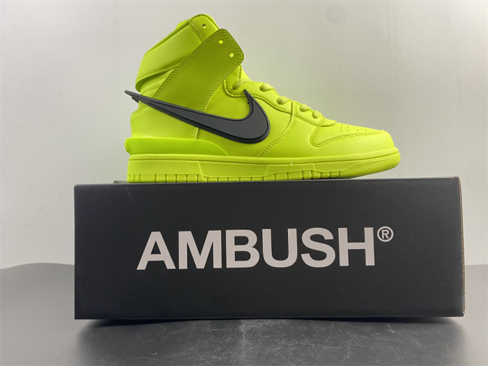 Nike Dunk High AMBUSH Flash Lime CU7544-300 - CCSHOES