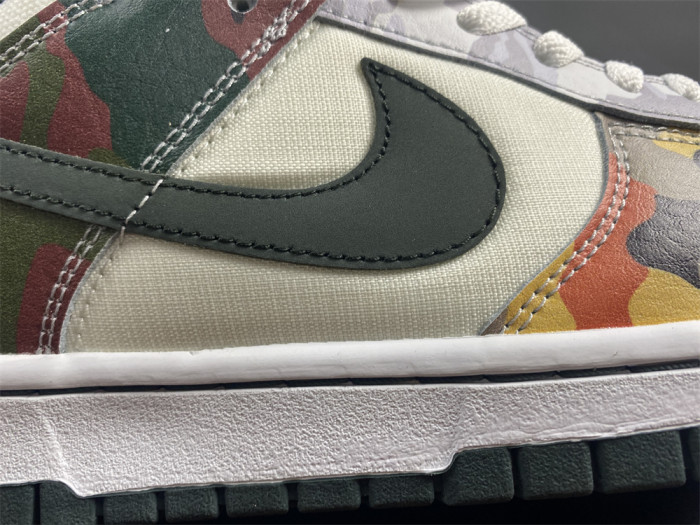 Nike Dunk Low SE Sail Multi-Camo DH0957-100 - CCSHOES