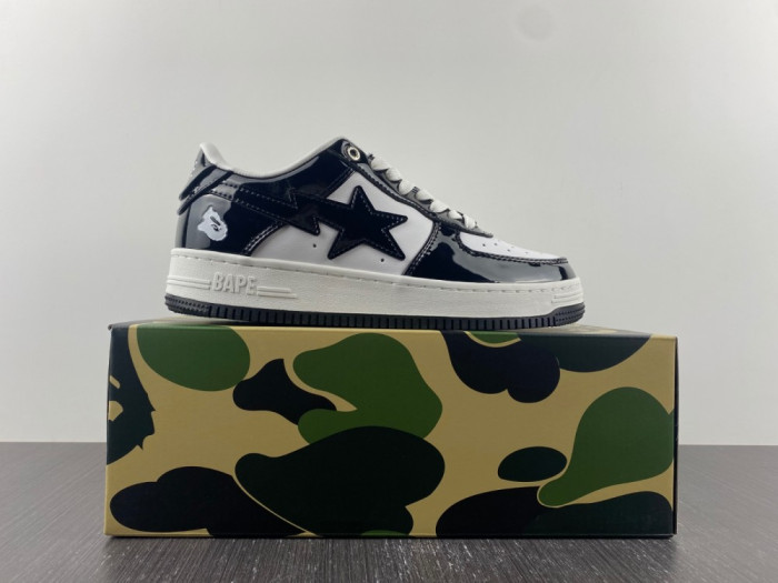 A BATHING APE BAPE STA LOW BLACK 1H70191001 - CCSHOES