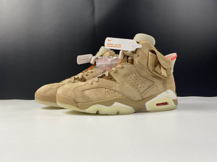 Air Jordan 6 Retro Travis Scott British Khaki DH0690-200 - CCSHOES