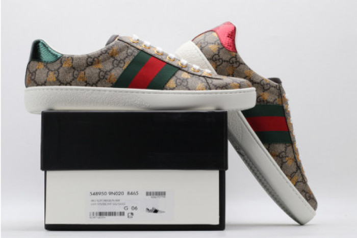 GUCC ACE EMBROIDERED LOW-TOP SNEAKER 548950 9N020 8465 - CCSHOES