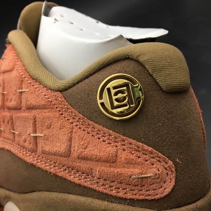 CLOT x Air Jordan 13 Low Sepia Stone/Canteen-Terra Blush AT3102-200 - CCSHOES