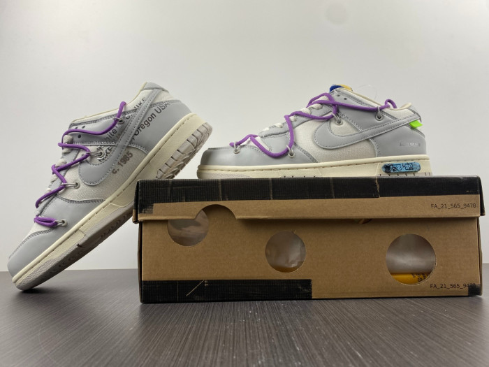 Nike Dunk Low Off-White Lot 45 DM1602-101 - CCSHOES
