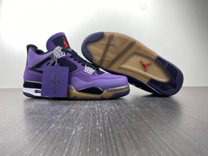 JORDAN 4 RETRO TRAVIS SCOTT PURPLE (FRIENDS AND FAMILY) 766296 LN4 - CCSHOES