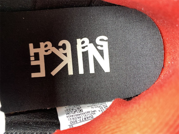 sacai x Undercover x LDWaffle 'Midnight Spruce University Red' DJ4877-300 - CCSHOES