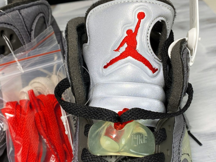 Off-White x Air Jordan 5 Black CT8480-001 - CCSHOES