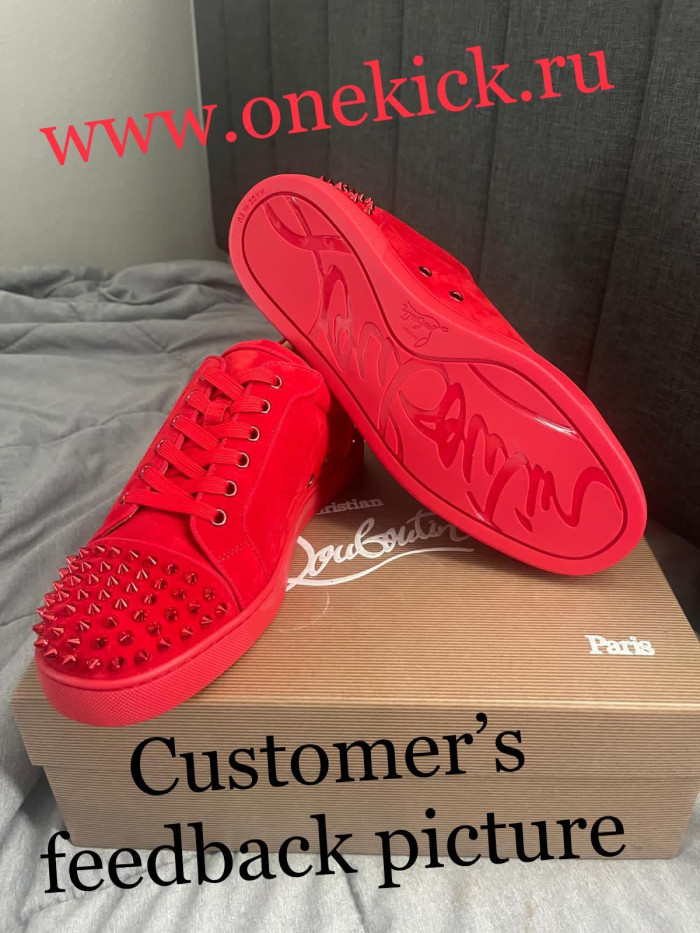 Christian Louboutin Louis Junior Spikes - CCSHOES