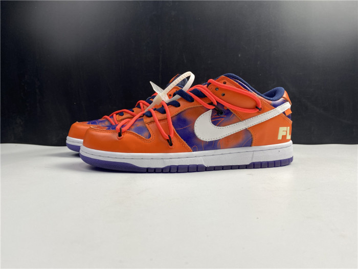 OFF-WHITE X NIKE SB DUNK LOW ORANGE PERPLE WHITE CT0856-801 - CCSHOES