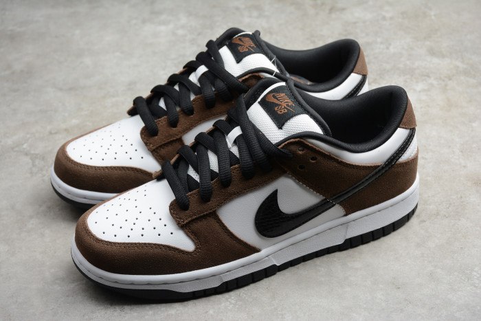 NIKE SB DUNK LOW WHITE BLACK TRAIL END BROWN 304292-102 - CCSHOES